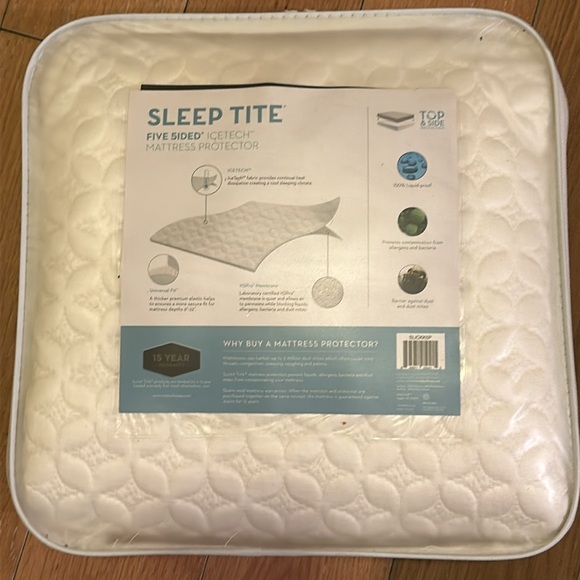 Malouf Sleep Tite-KING Mattress Protector-Five Sided IceTech Mattress Protector - Picture 3 of 4